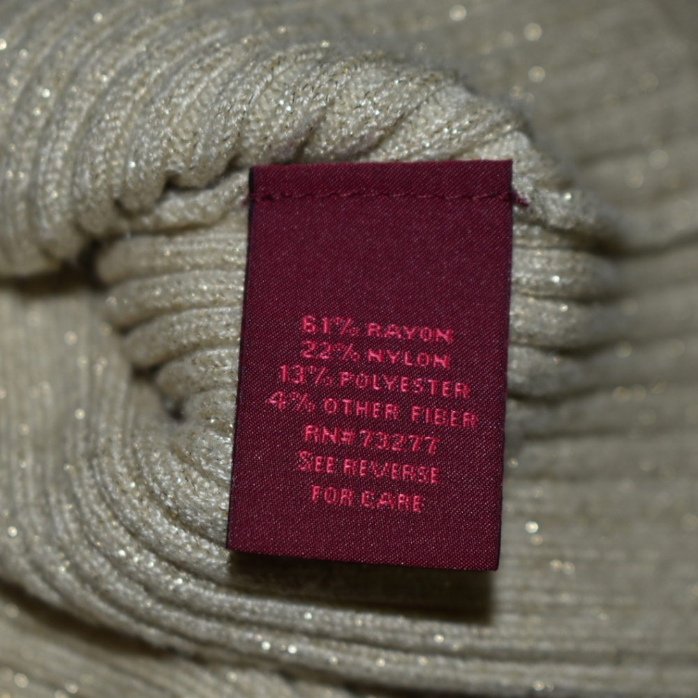 212 Collection Gold Ribbed Sweater - Picture 7 of 7